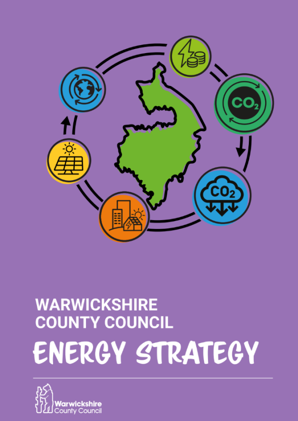 The cover of the Warwickshire Energy Strategy document (illustrative only)
